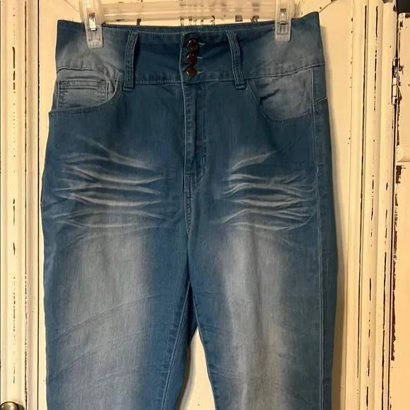 VIP Blue Jeggings with Stretch and Tapered Fit - Picture 4 of 8